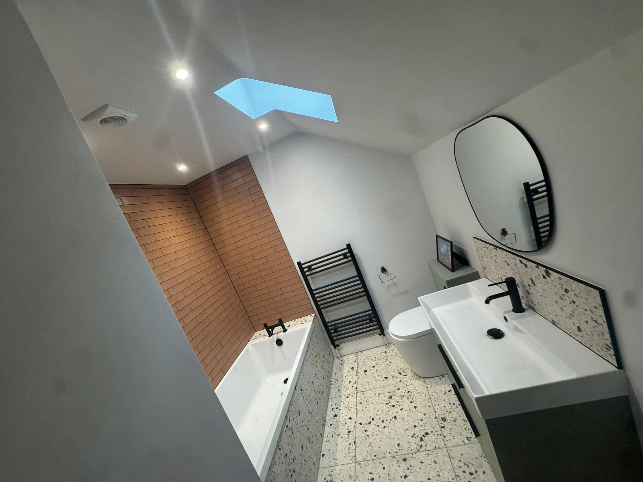 Bathroom completed by Tudor Roofing and Building in Lincolnshire.