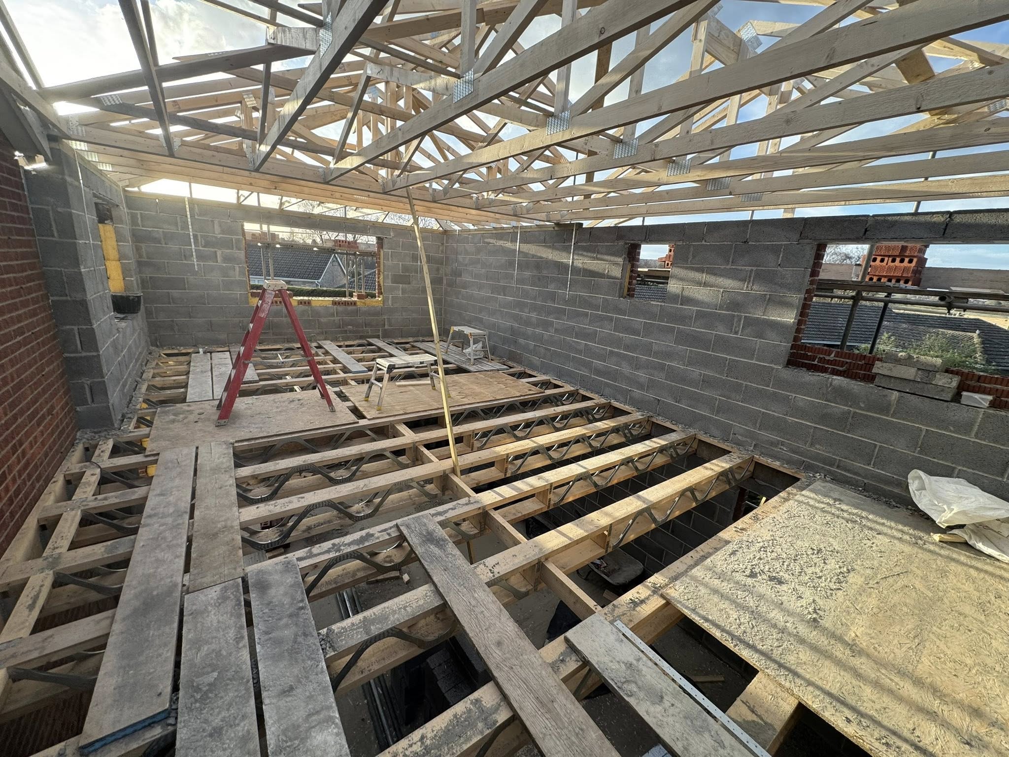 Roofing and chimney repairs in Lincoln - inside view