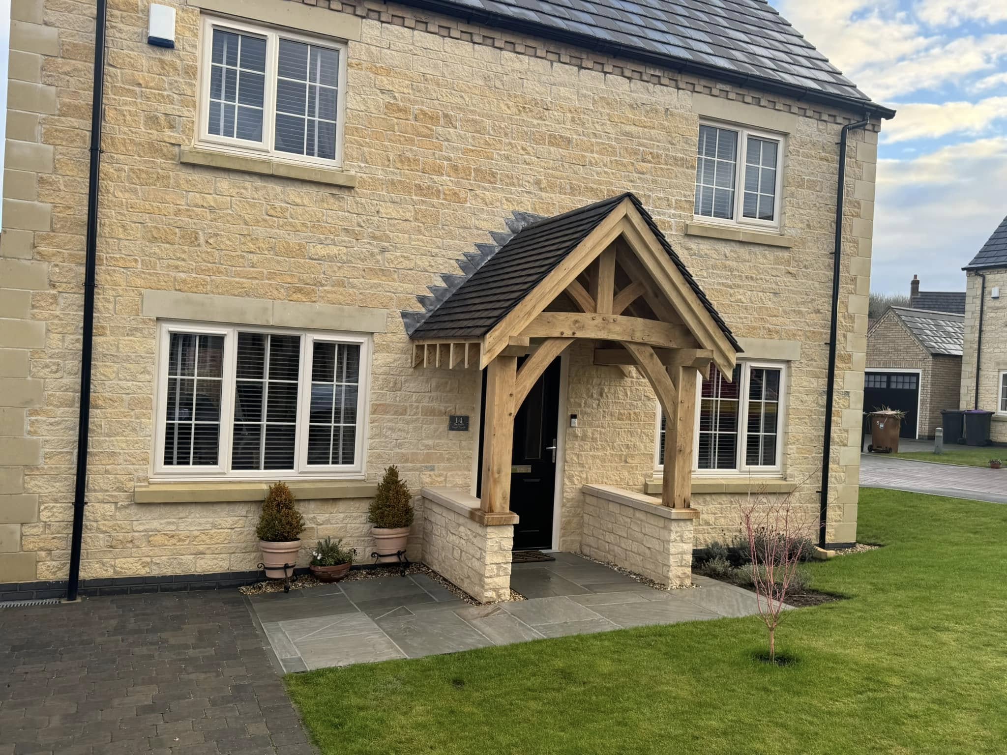 New build property in Lincolnshire showing completed modern residential construction and exterior finish