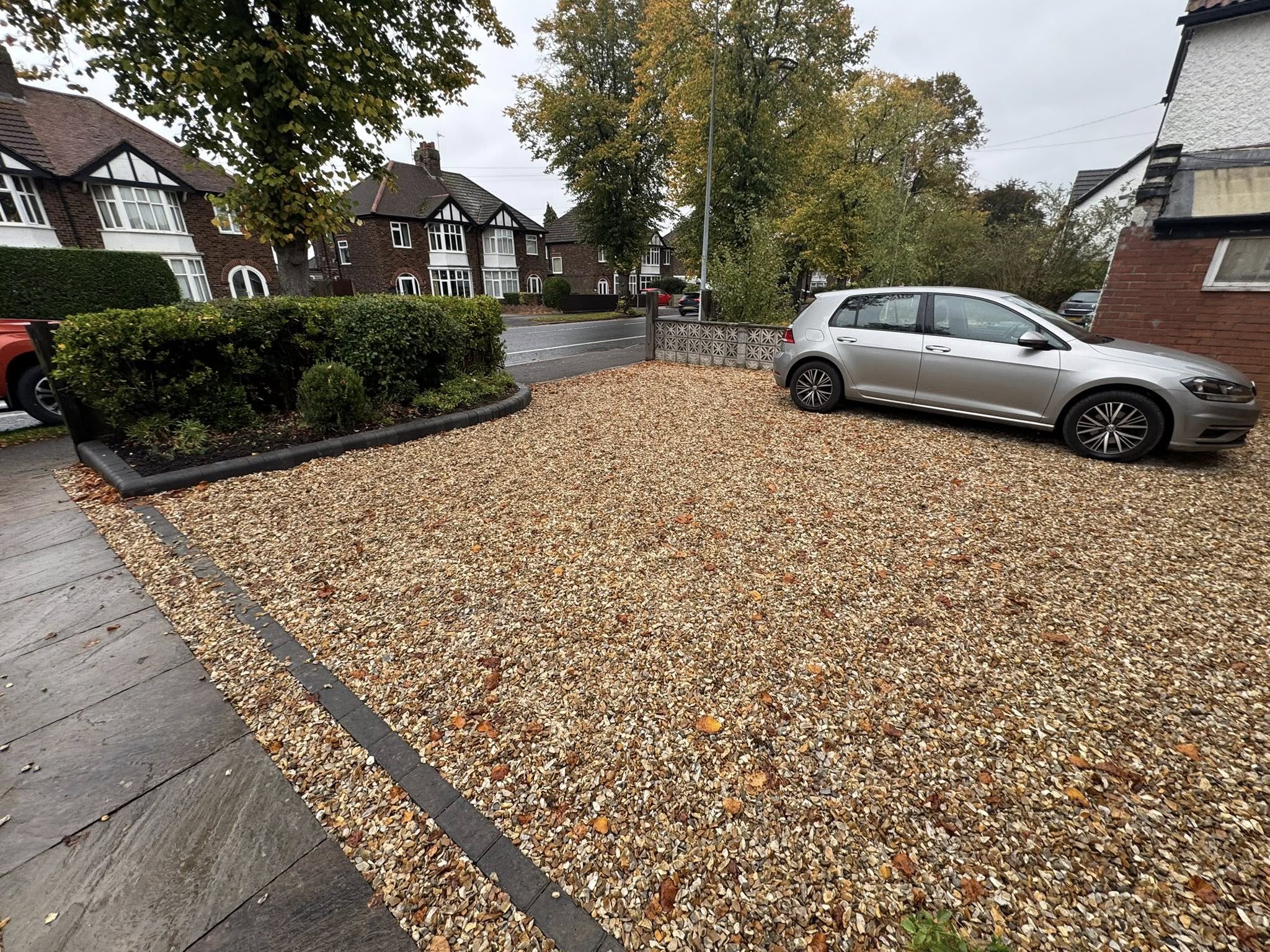 Stone gravel front garden in Lincoln