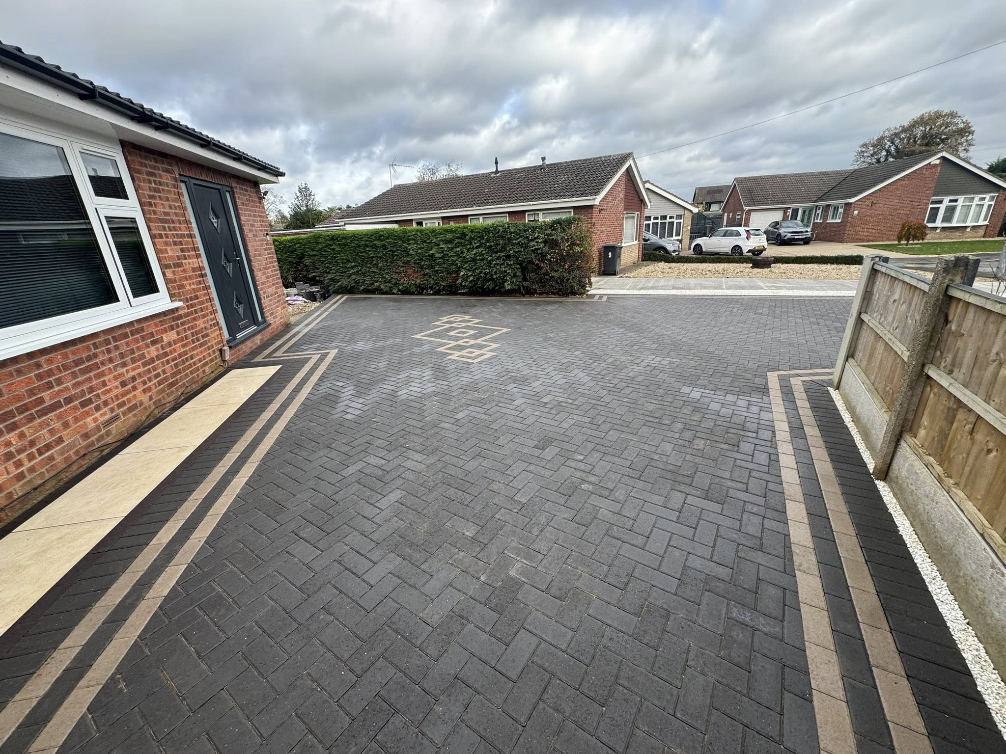 Brick front garden