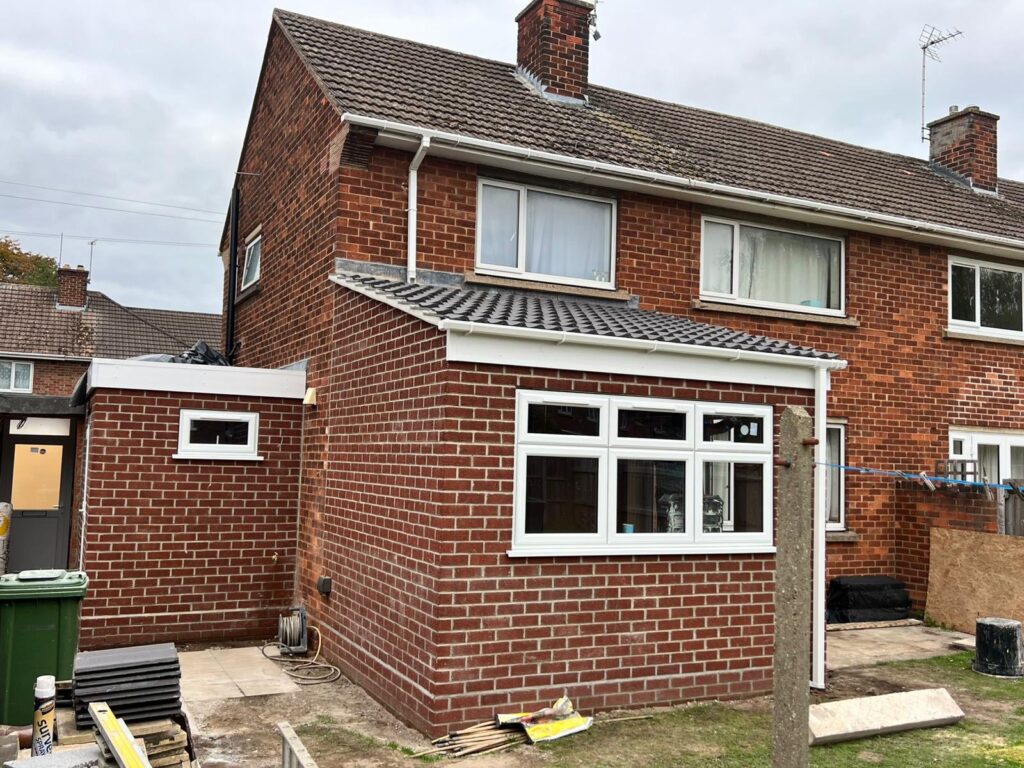 Extension and new roof in Lincolnshire